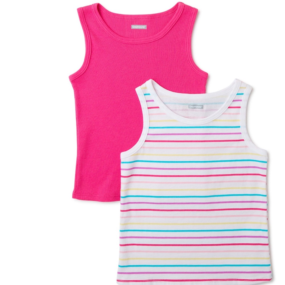 Garanimals Infant Toddler Girl’s 2 Piece Set Tank Tops Multicolor 12M